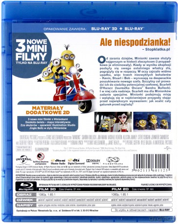 Minionki 3D [Blu-Ray 3D]+[Blu-Ray]