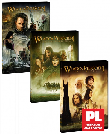 Władca Pierścieni Trylogia: Drużyna Pierścienia / Dwie Wieże / Powrót Króla (slim) Pakiet [3DVD]