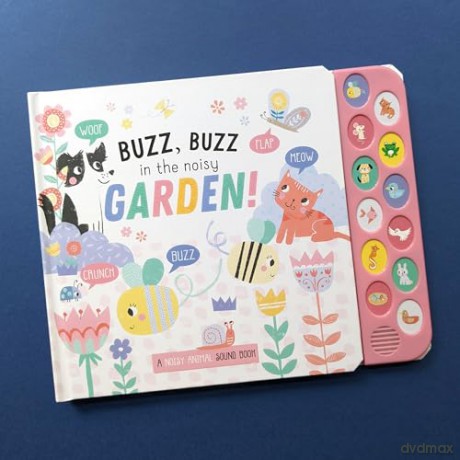 Buzz Buzz In The Noisy Garden Sound Book - 12 Exciting Animal Sound Buttons To Press And Play (Noisy Animals Sound Books) - Anna Madin [KSIĄŻKA]