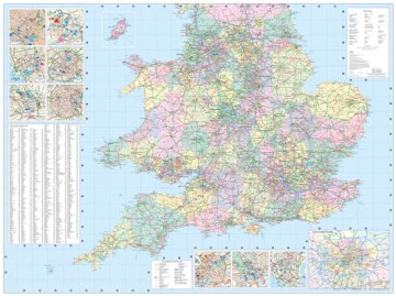 Collins Road Map Britain 2025 - Collins Maps [KSIĄŻKA]