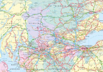 Collins Road Map Britain 2025 - Collins Maps [KSIĄŻKA]