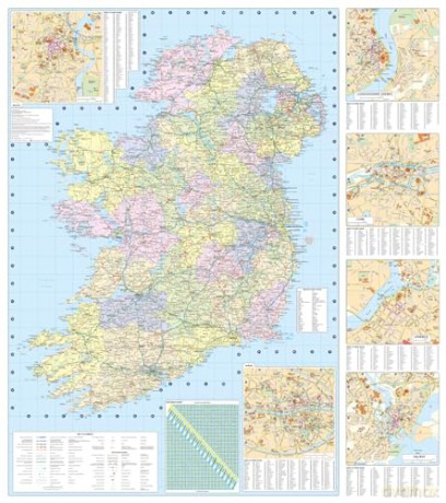 Collins Road Map Of Ireland 2025 - Collins Maps [KSIĄŻKA]