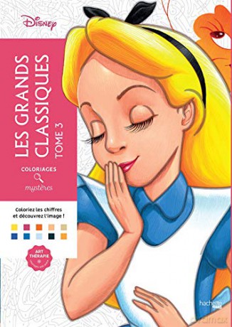 Coloriages mysteres Disney - Les Grands classiques Tome 3 - Claire Andrieu [KSIĄŻKA]