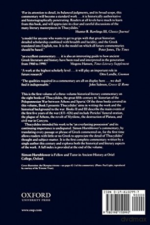 Commentary On Thucydides Vol 1 P - Hornblower [KSIĄŻKA]