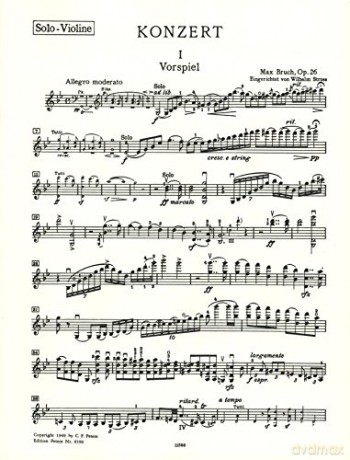 Concerto No 1 In G Minor Op 26 - Max Bruch [KSIĄŻKA]