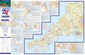 Cornwall A-Z Visitors Map - A-Z Maps [KSIĄŻKA]
