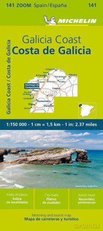 Costa De Galicia Zoom Map 141 - Michelin [KSIĄŻKA]