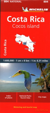 Costa Rica National Map 804 [KSIĄŻKA]