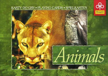 TREFL Karty do gry 2x55 listków Animals [GRA]