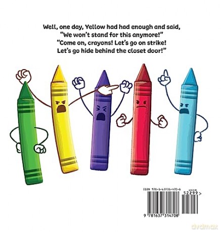 Crayons on Strike: A Funny, Rhyming, Read Aloud Kid's Book About Respect and Kindness for School Supplies (5) - Jennifer Jones [KSIĄŻKA]