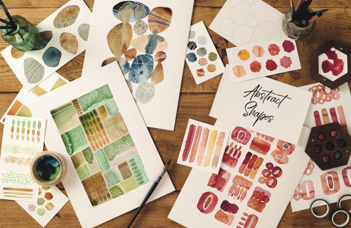 Creative Abstract Watercolor - Kate Rebecca Leach [KSIĄŻKA]