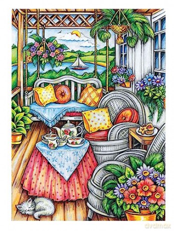 Creative Haven Afternoon Tea Coloring Book - Teresa Goodridge [KSIĄŻKA]