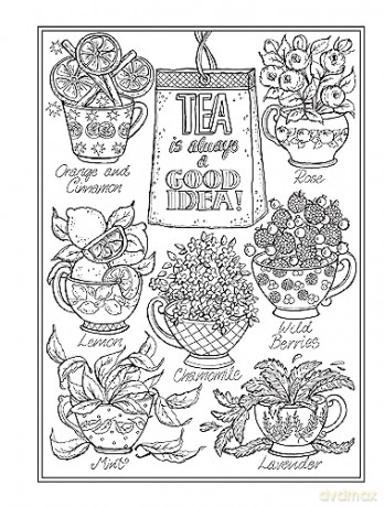 Creative Haven Afternoon Tea Coloring Book - Teresa Goodridge [KSIĄŻKA]