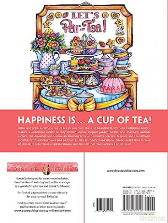 Creative Haven Afternoon Tea Coloring Book - Teresa Goodridge [KSIĄŻKA]