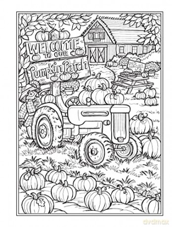 Creative Haven Autumn Harvest Coloring Book - Teresa Goodridge [KSIĄŻKA]