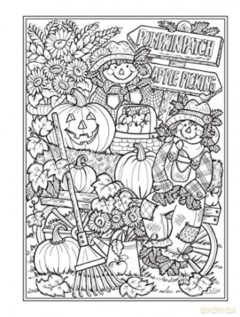 Creative Haven Autumn Harvest Coloring Book - Teresa Goodridge [KSIĄŻKA]
