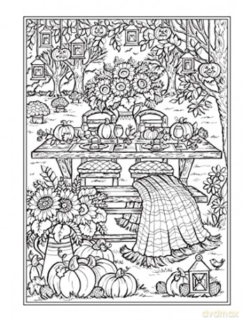 Creative Haven Autumn Harvest Coloring Book - Teresa Goodridge [KSIĄŻKA]