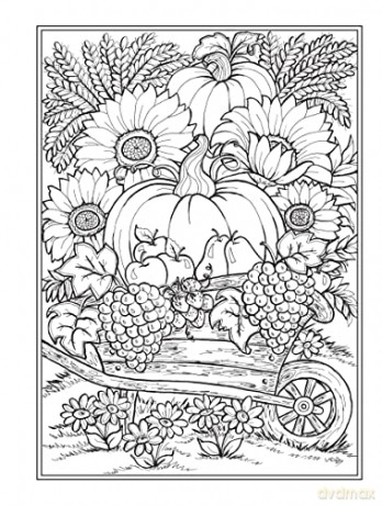 Creative Haven Autumn Harvest Coloring Book - Teresa Goodridge [KSIĄŻKA]
