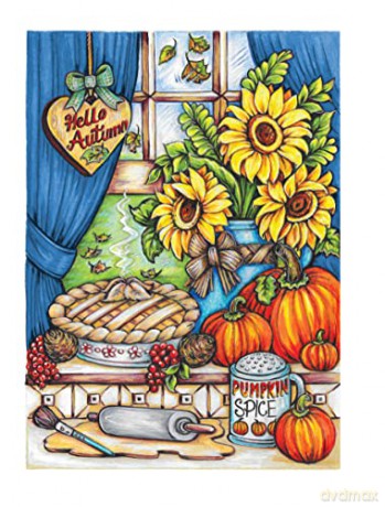 Creative Haven Autumn Harvest Coloring Book - Teresa Goodridge [KSIĄŻKA]