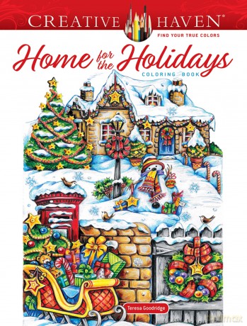 Creative Haven Home for the Holidays Coloring Book [KSIĄŻKA]