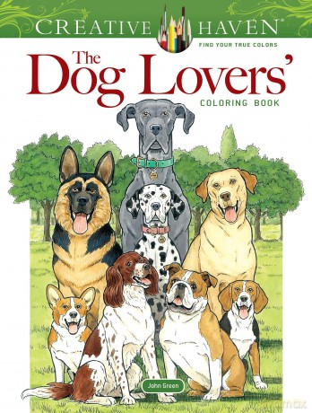 Creative Haven The Dog Lovers' Coloring Book - John Green [KSIĄŻKA]