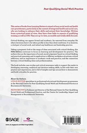 Critical Thinking and Professional Judgement for Social Work (Post-Qualifying Social Work Practice Series) - Lynne Rutter [KSIĄŻKA]