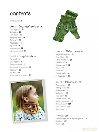 Cute Knitted Animal Scarves, Socks, and More: 35 fun and fluffy creatures to knit and wear - Fiona Goble [KSIĄŻKA]