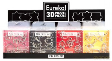 Łamigłówki druciane EUREKA KOLOROWE II - 20 szt. w displayu [GRA]