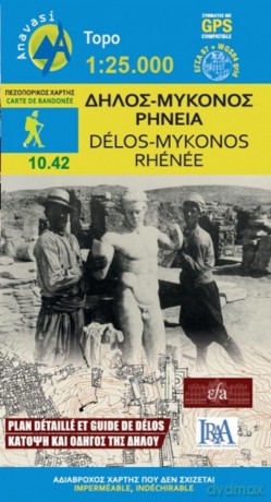 Delos Mykonos Rheneia 1042 Map [KSIĄŻKA]