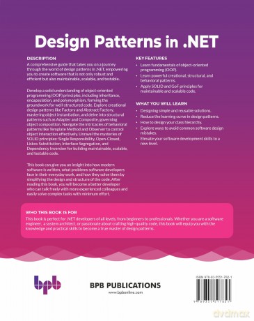 Design Patterns in .NET: Mastering design patterns to write dynamic and effective .NET Code (English Edition) - Timur Yaroshenko [KSIĄŻKA]