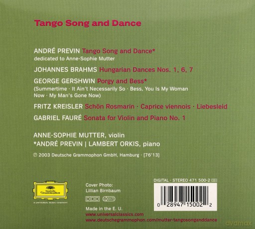 Orkis Mutter: Tango Song&Dances [CD]