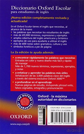Diccionario Oxford Escolar Para Estudia [KSIĄŻKA]
