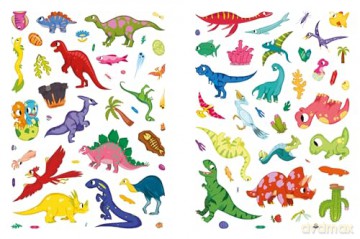 Dinosaur Sticker Scenes [KSIĄŻKA]
