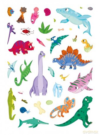 Dinosaur Sticker Scenes [KSIĄŻKA]