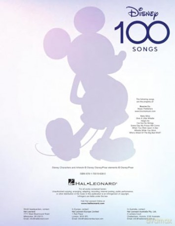 Disney 100 Songs Pvg [KSIĄŻKA]