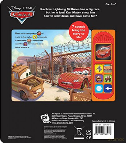 Disney Pixar Cars - Friends to the Finish Line 7-Button Sound Book - Featuring Lightning McQueen and Mater - PI Kids - Disney [KSIĄŻKA]