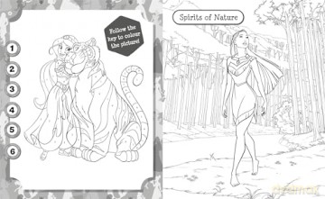 Disney Princess 5in1 Colouring [KSIĄŻKA]