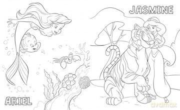 Disney Princess Colouring Fun [KSIĄŻKA]