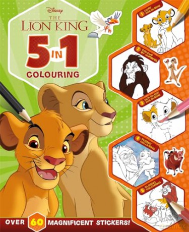 Disney The Lion King 5in1 Colouring [KSIĄŻKA]