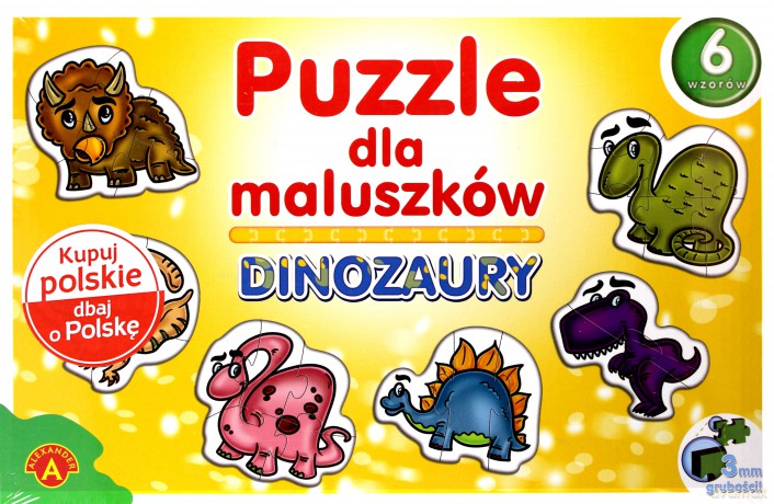Puzzle dla maluszków - Dinozaury [PUZZLE]