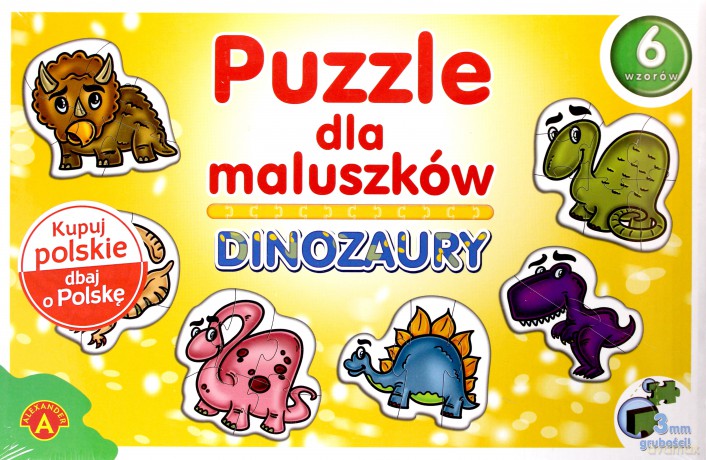 Puzzle dla maluszków - Dinozaury [PUZZLE]