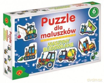 Puzzle dla maluszków - Maszyny budowlane [GRA]