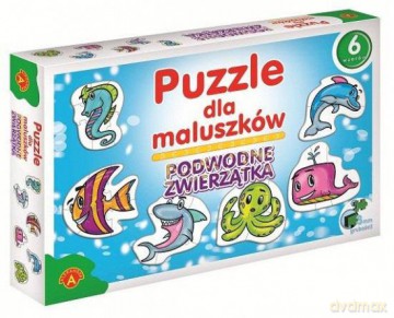 Puzzle dla maluszków - Podwodne zwierzątka [GRA]
