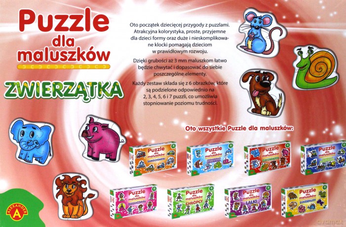 Puzzle dla maluszków - Zwierzątka [GRA]