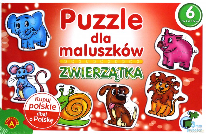Puzzle dla maluszków - Zwierzątka [GRA]