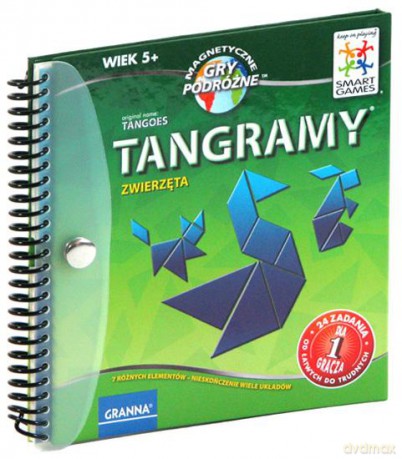 Tangramy: zwierzęta - magnetyczna gra podróżna [GRA]