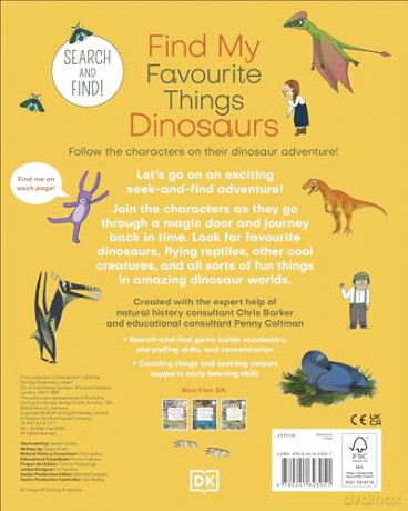 Find My Favourite Things Dinosaurs - Dk [KSIĄŻKA]