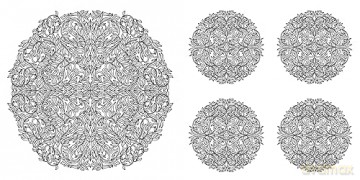 Floral Mandalas Coloring Book - Sara (Illus) Muzio [KSIĄŻKA]