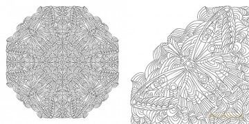 Floral Mandalas Coloring Book - Sara (Illus) Muzio [KSIĄŻKA]