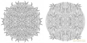Floral Mandalas Coloring Book - Sara (Illus) Muzio [KSIĄŻKA]